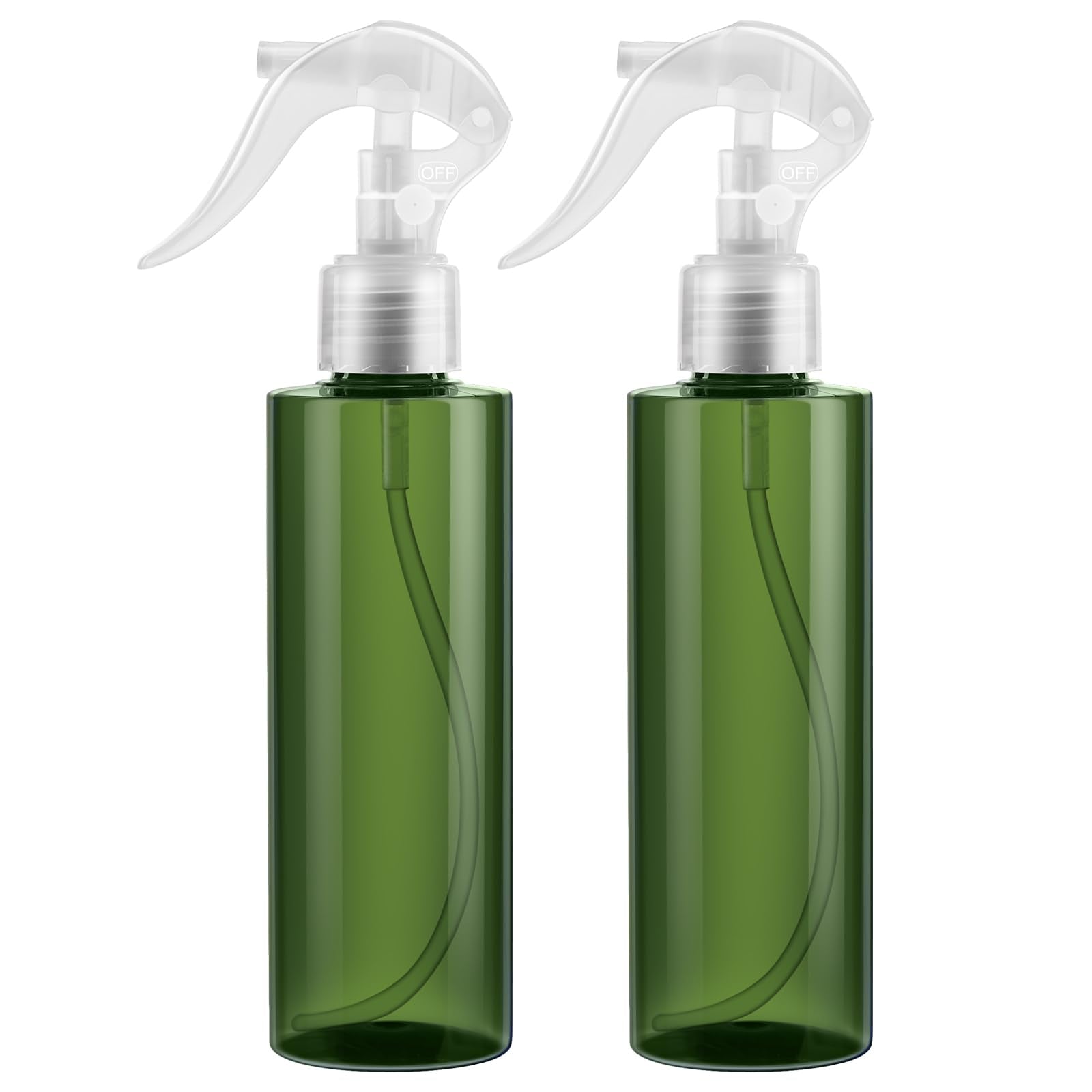 FANSTINOW green spray bottle 7oz showing compact travel-friendly design for hair care.