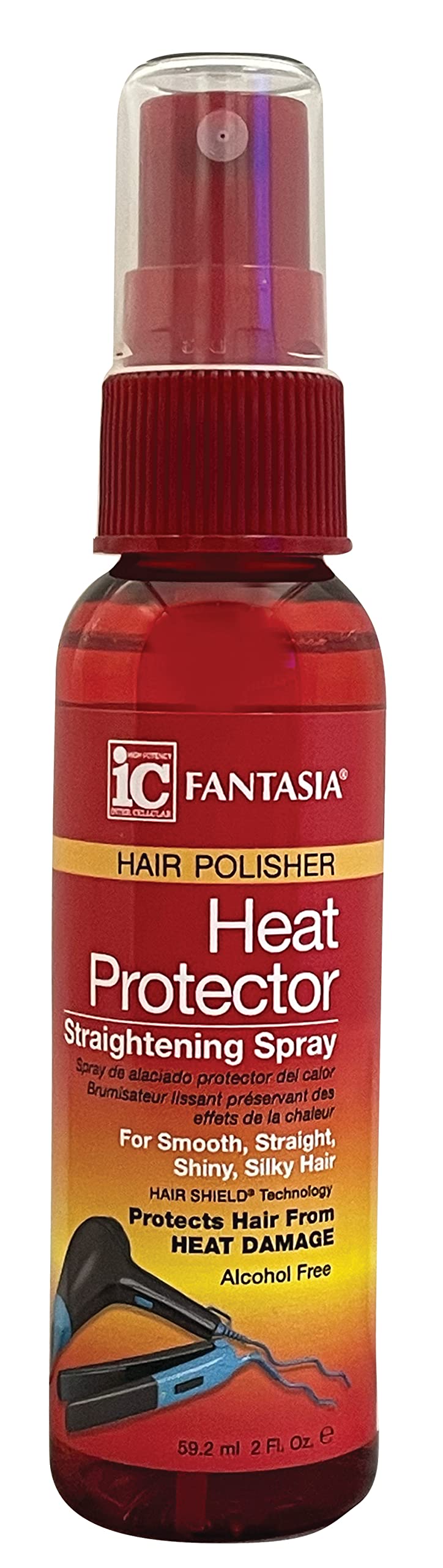 Fantasia IC heat protector spray bottle 2oz pack of 3 for heat styling protection