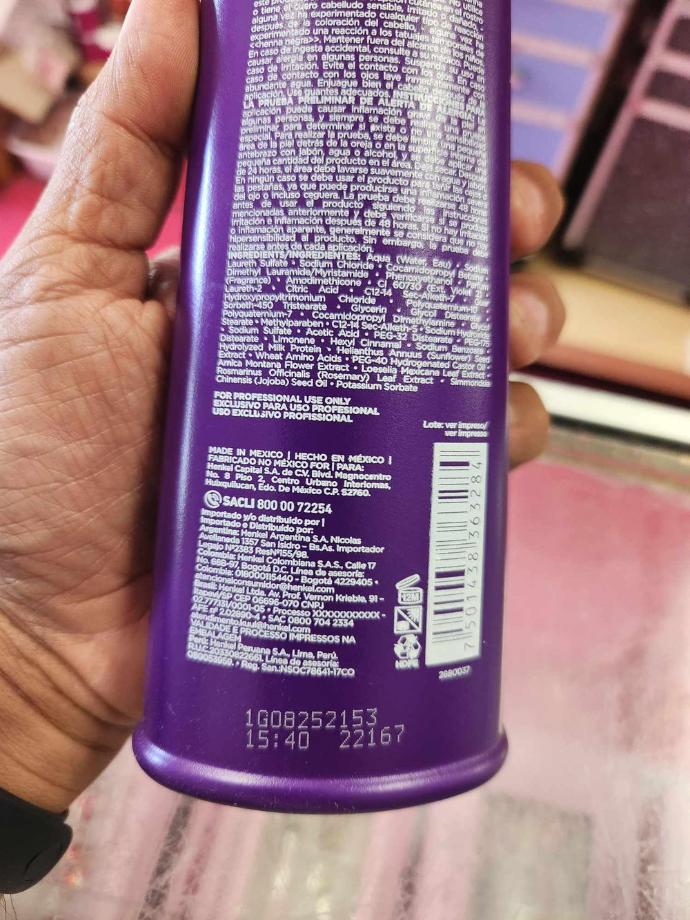 Fantasy Nails Kuul Matizant Shampoo 10.14 oz packaging sturdy bottle on shelf.