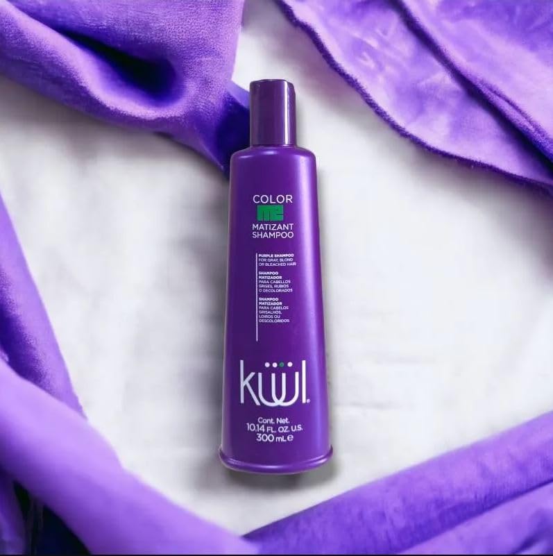 Fantasy Nails Kuul Matizant Shampoo gray hair care shot subtle purple refinement.