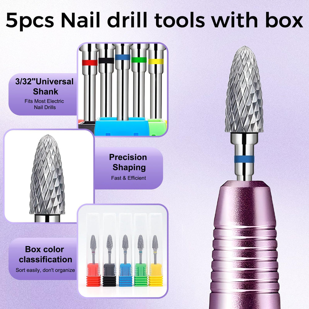 FANTEXY extra-coarse-grain bit for quicker removal of hard gel with less heat