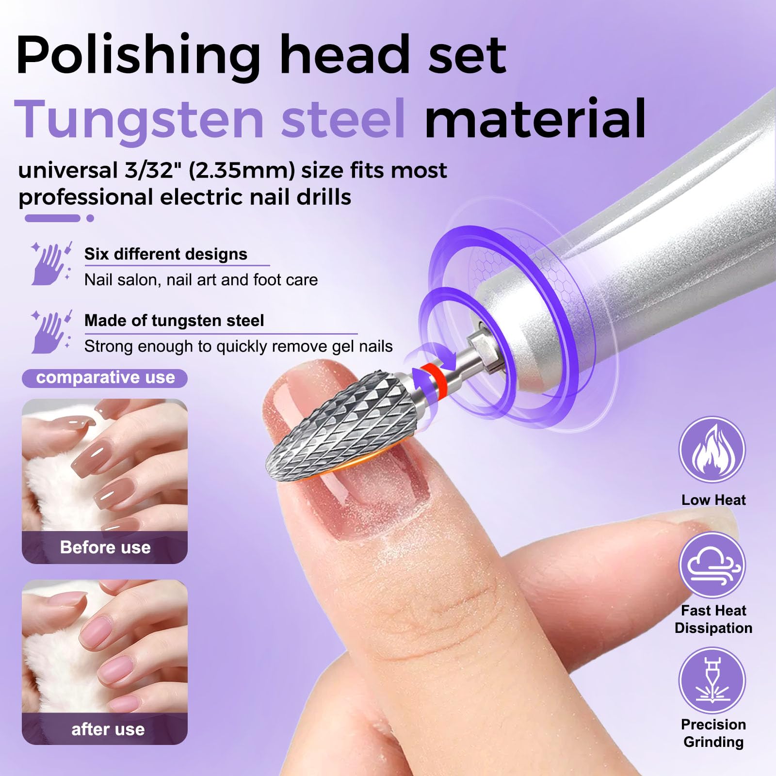 FANTEXY extra-fine-grain bit ideal for precise detailing and gentle shaping