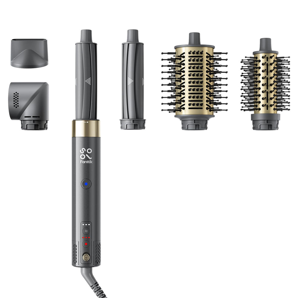 Fanttik Solo AirWave Styler front view showing compact portable design for easy styling