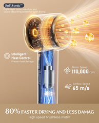 Fanttik Solo SonicDry H10 Apex 110000rpm motor enables fast drying