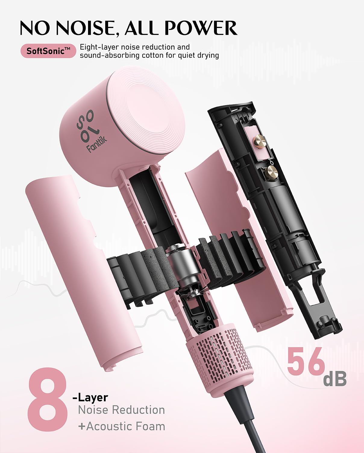 Fanttik Solo SonicDry H10 PRO compact-body fits bags for travel or quick at-home touch-ups