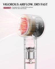 Fanttik Solo SonicDry H10 PRO quiet-56db operation minimizes noise during styling