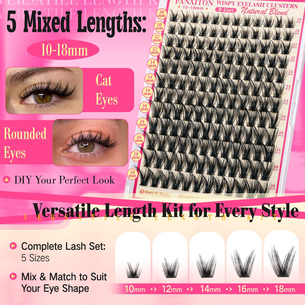 Fanxiton ultra-thin band lashes offer lightweight comfort.