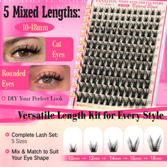 Fanxiton ultra-thin band lashes offer lightweight comfort.