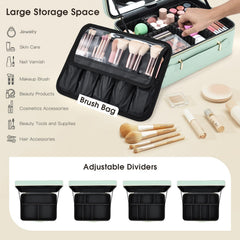 Faquenc leather case with 4k silver-mirror for precise makeup application