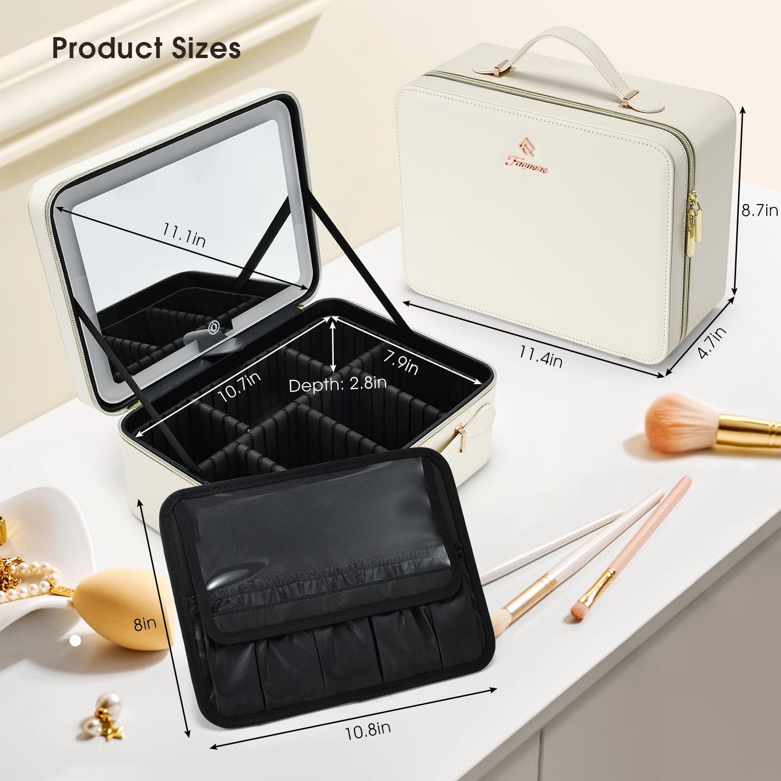 Faquenc gift-ready makeup case makes a stylish present.