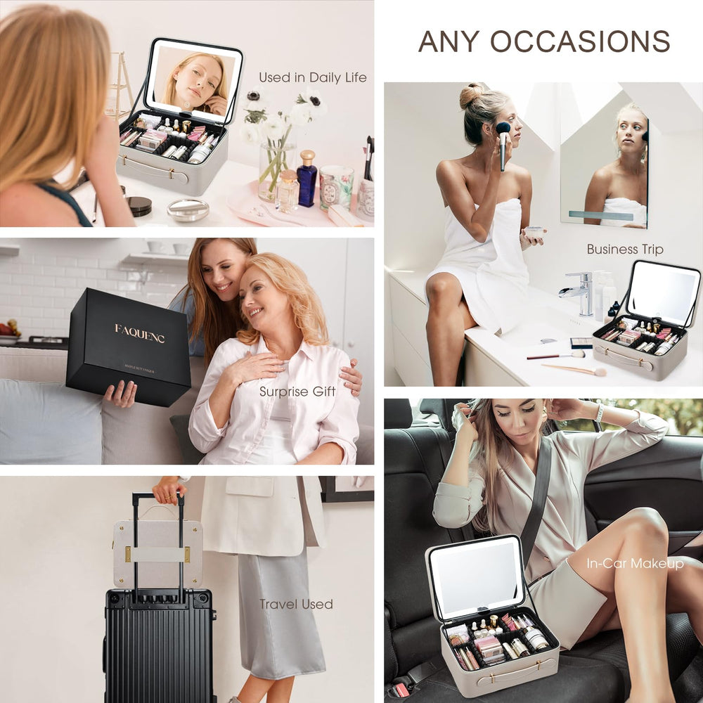 Faquenc makeup case luggage band simplifies travel transitions.