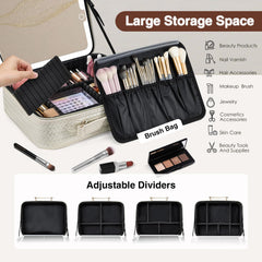 Faquenc makeup bag detachable dividers—customizable cosmetic storage.