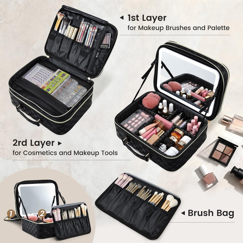 Faquenc removable mirror offers flexibility for vanity use away from case