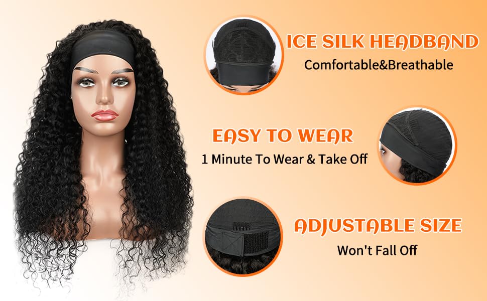 Fardoen 20-inch curly wig supports versatile styling options