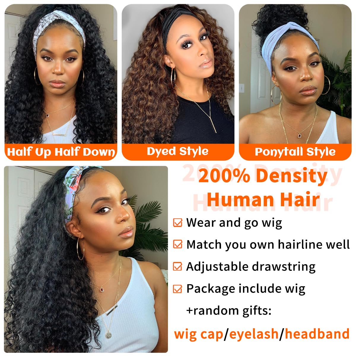Fardoen curly deep wave human hair texture and volume