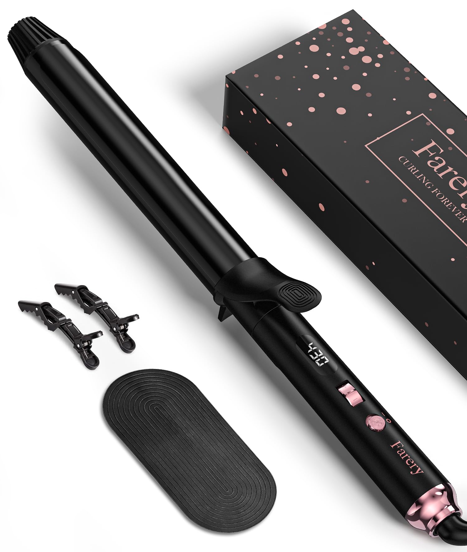Farery 360-degree swivel cord supports tangle-free operation