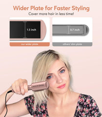 FARERY AKT ceramic technology with argan oil and keratin for smoother styling.