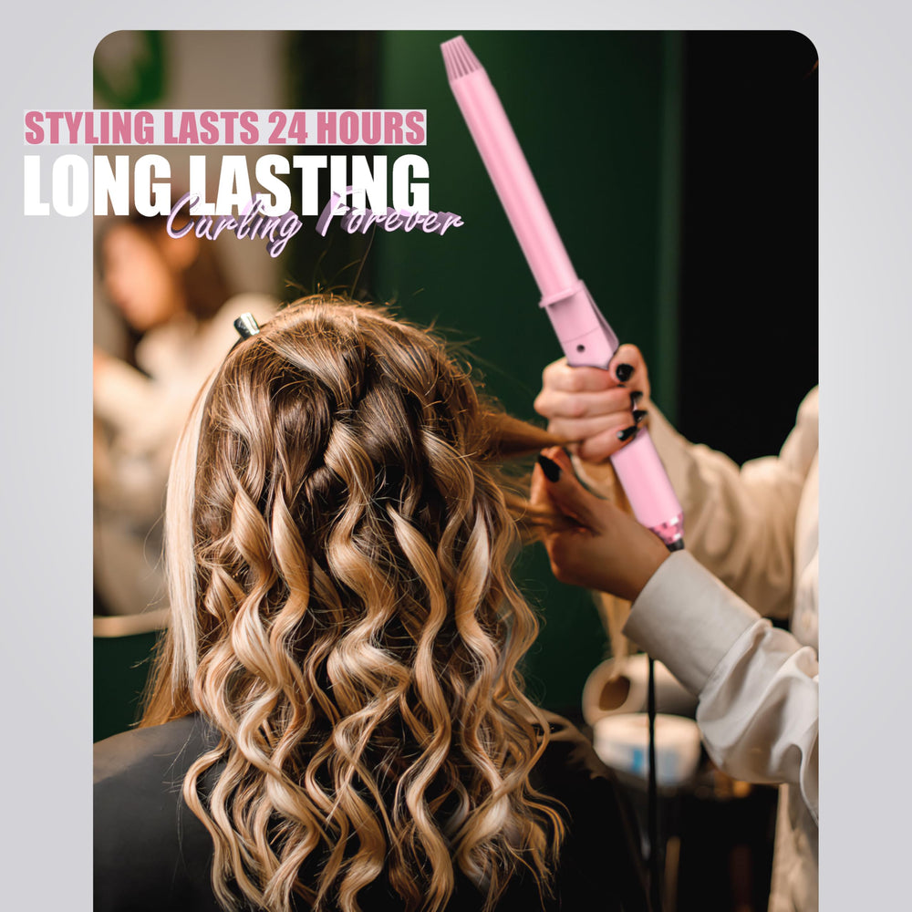 FARERY argan-oil keratin infused plates close-up for smoother styling.