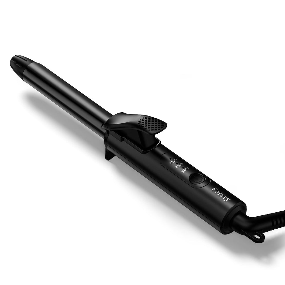 FARERY ceramic-tourmaline barrel distributes heat evenly for even curls