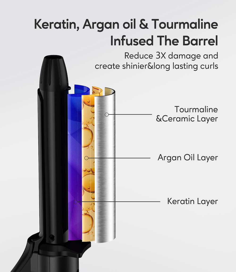 FARERY half-inch barrel close-up for pixie and short styles
