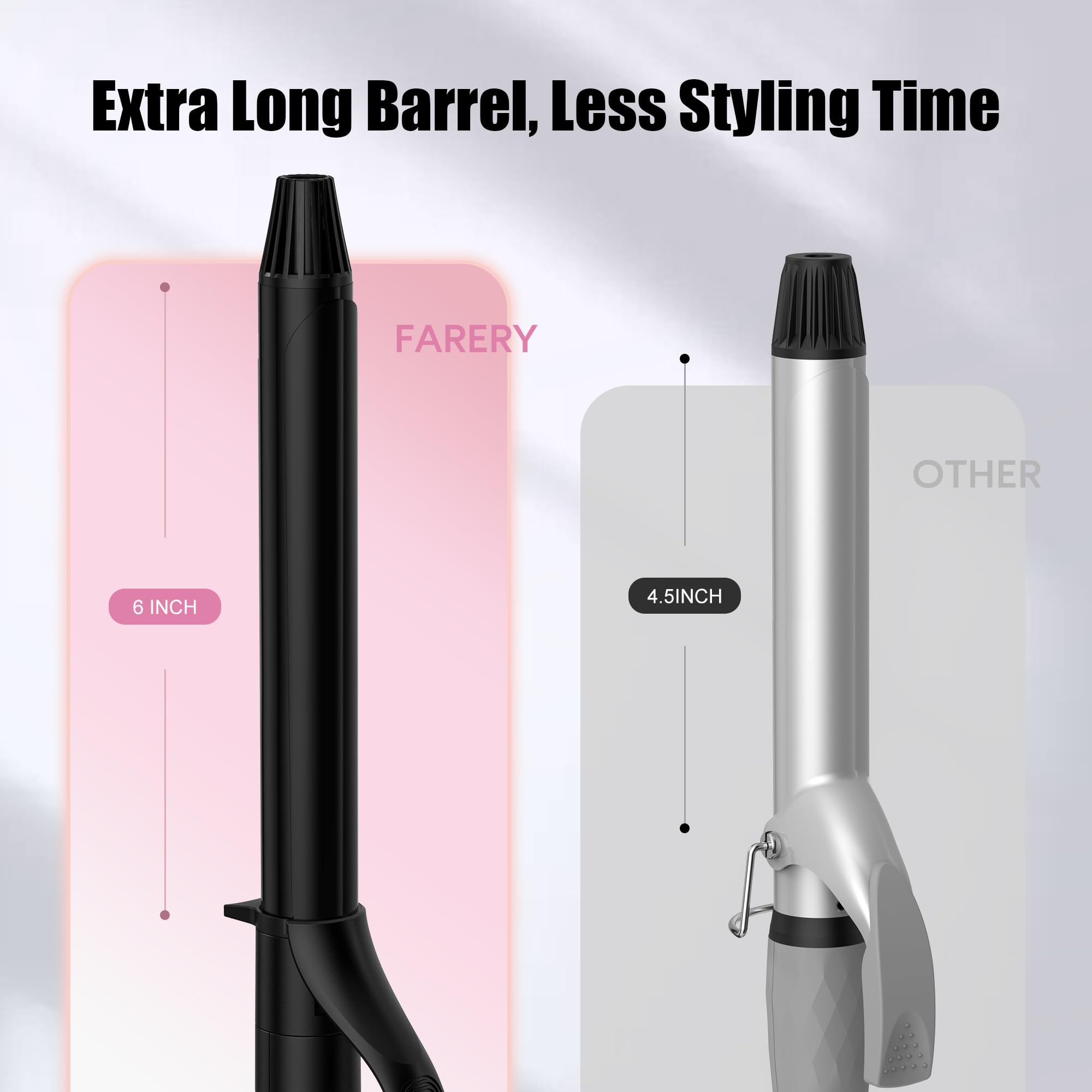 FARERY digital heat settings with LCD display allow precise temperature control.