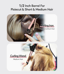 FARERY keratin argan infused barrel nourishes hair while styling