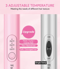 FARERY Mini Thermal Brush packed in a bag underscores portability for on-the-go styling.