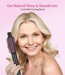 Farery Mini Thermal Brush ceramic barrel for even heat distribution.