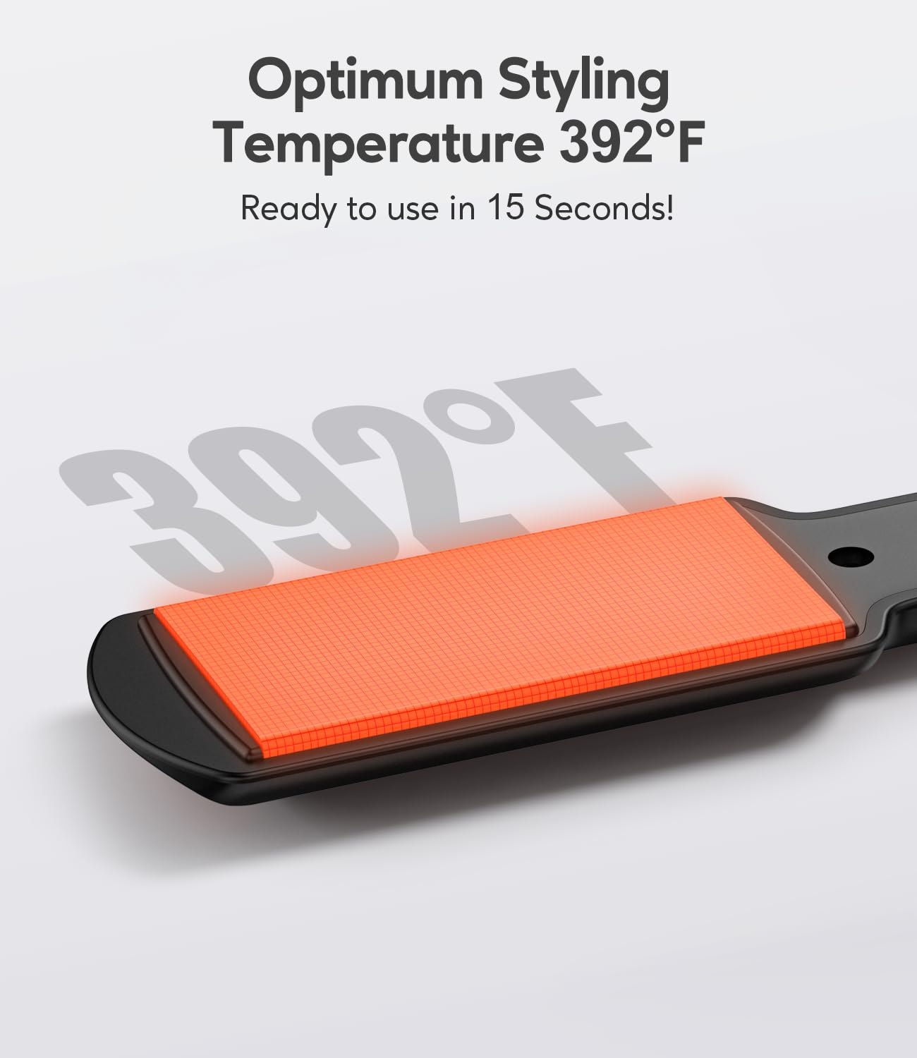 Farery PTC heater quickly reaches 392F for fast results.
