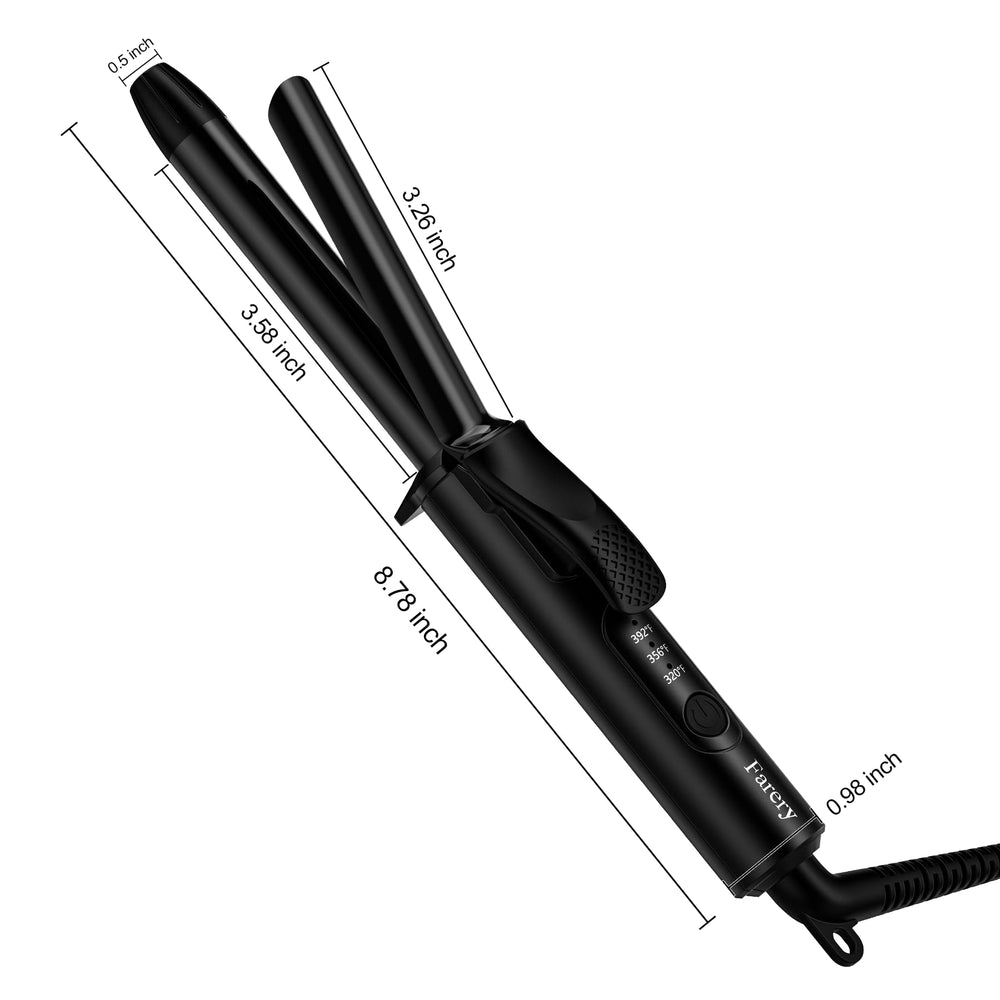 FARERY safety stand prevents curling iron tipping during styling