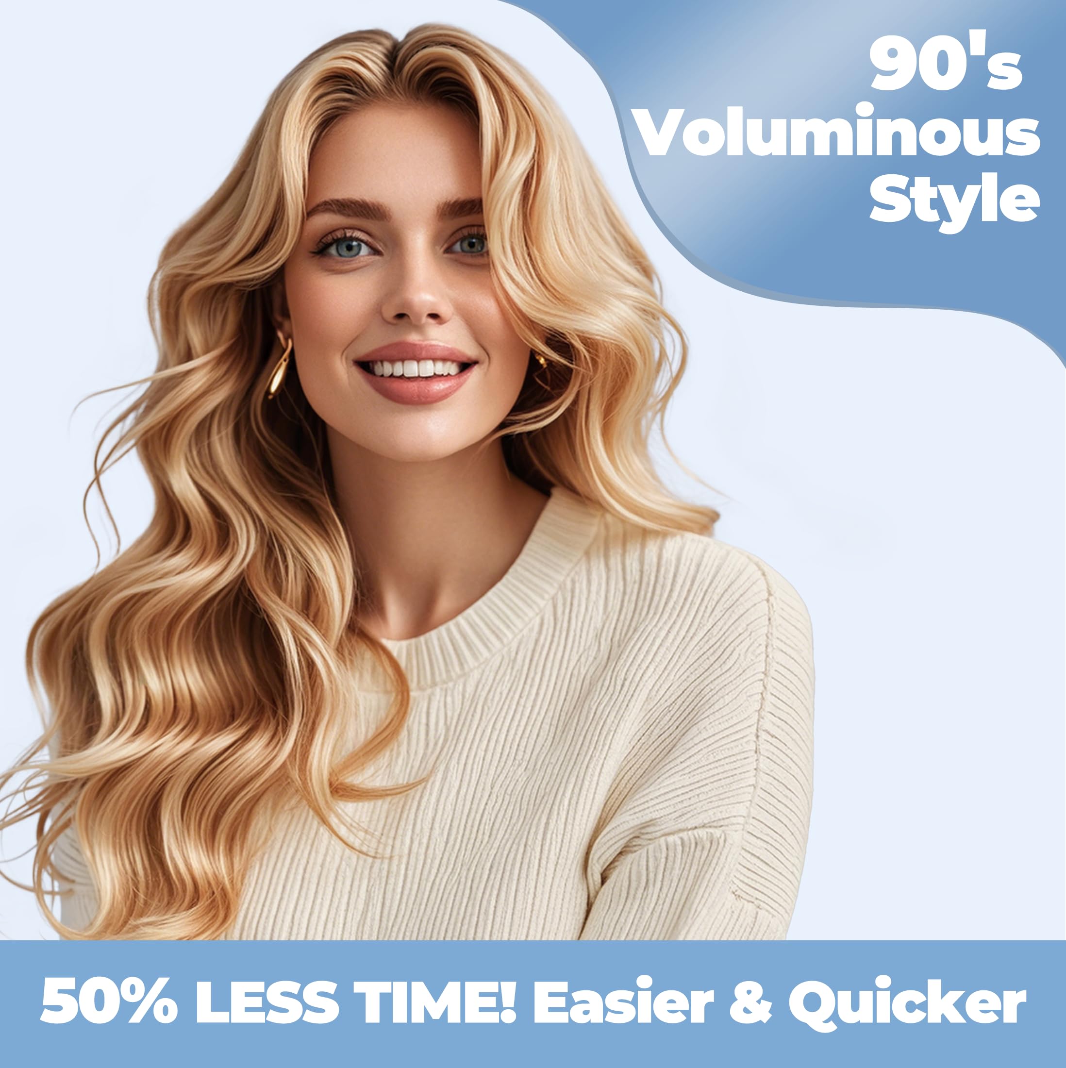 Farery Thermal Brush anti-tangle bristles reduce pull for easier styling.