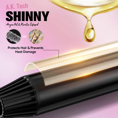Farery tourmaline technology releasing negative ions for smoother hair