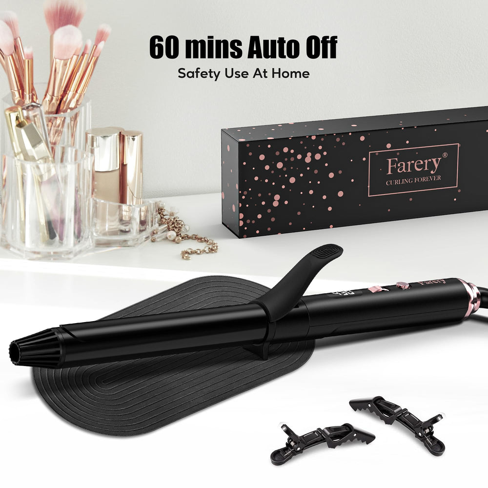 FARERY included clips and silicone pad support safe, neat sectioning during styling.