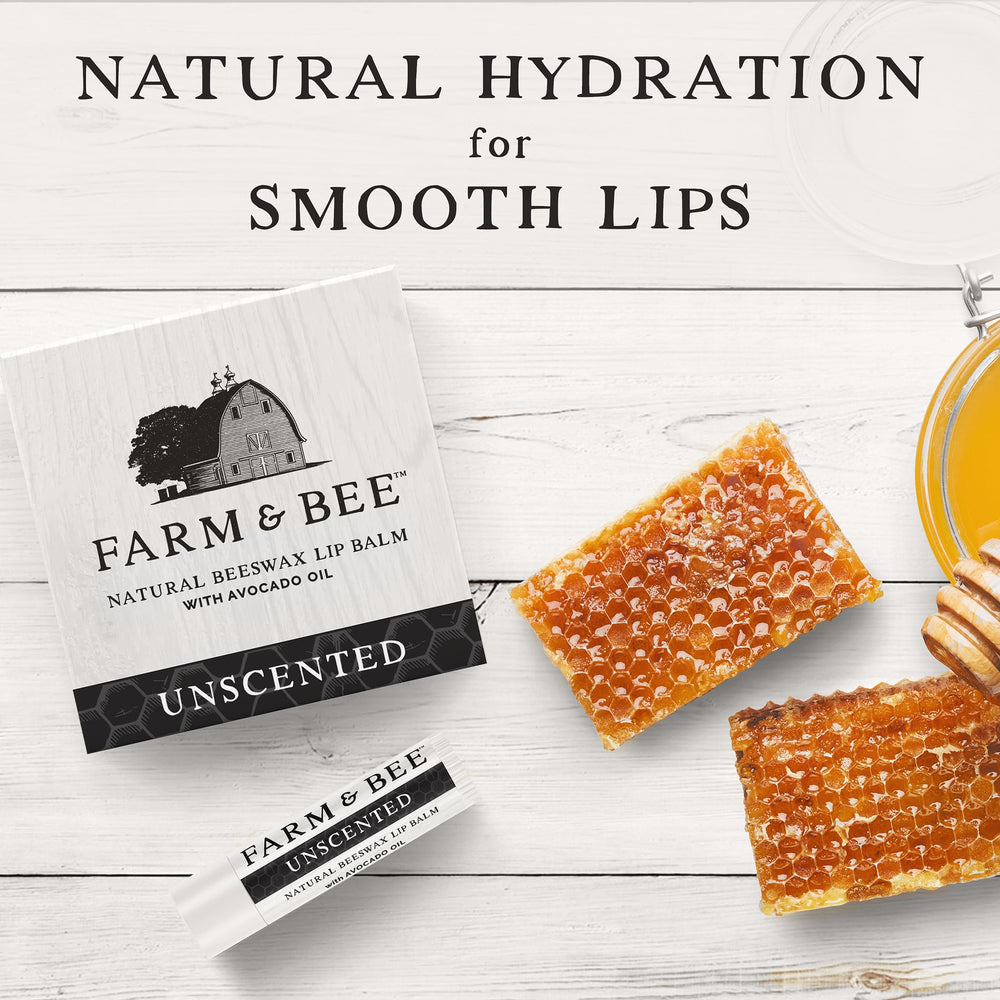 Farm & Bee sunflower-seed-oil-lip-balm-application demonstrates easy glide for daily use.