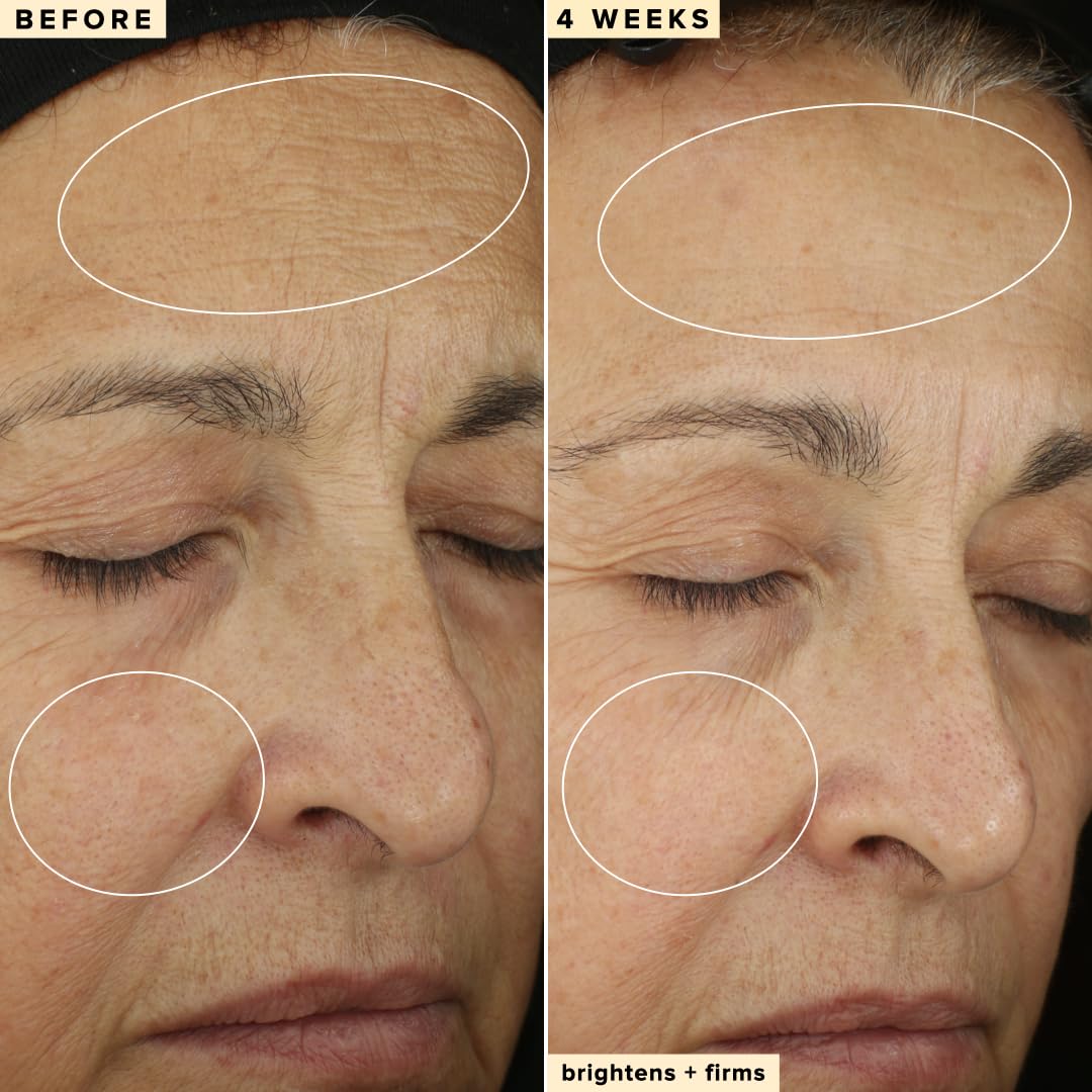 Close-up texture of Farmacy serum showing silky oil-free feel and smooth application.