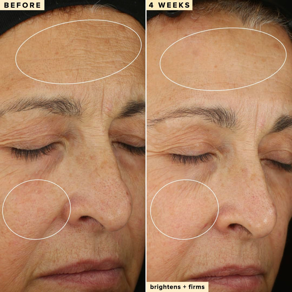 Close-up texture of Farmacy serum showing silky oil-free feel and smooth application.