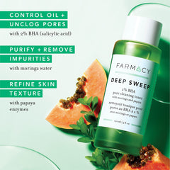 Farmacy toner moringa water splash emphasizes hydrating base while refining pores