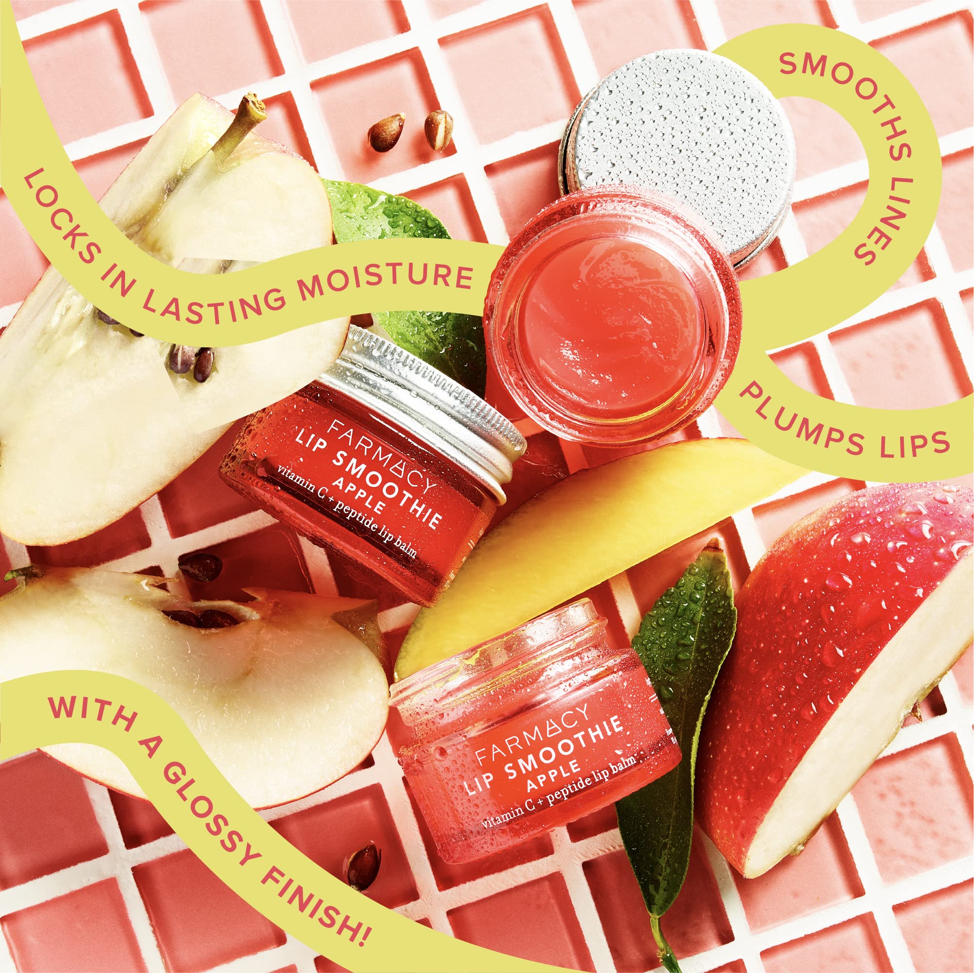 Farmacy aroma frutal manzana mango añade experiencia sensorial.
