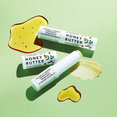 Farmacy Cupuacu Cocoa Butters image emphasizing nourishing plant butters for lasting moisture.