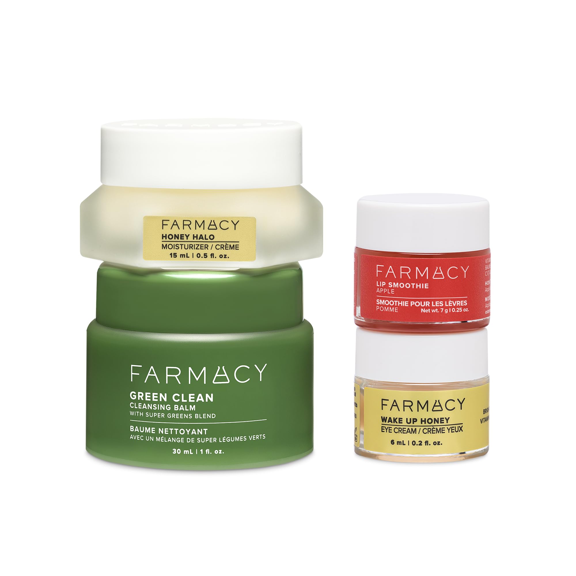 Farmacy Green Clean balm jar delivers a gentle, hydrating makeup removal.