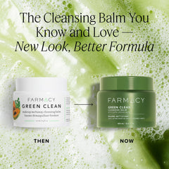Farmacy Green Clean cap shown with recycled plastic packaging.