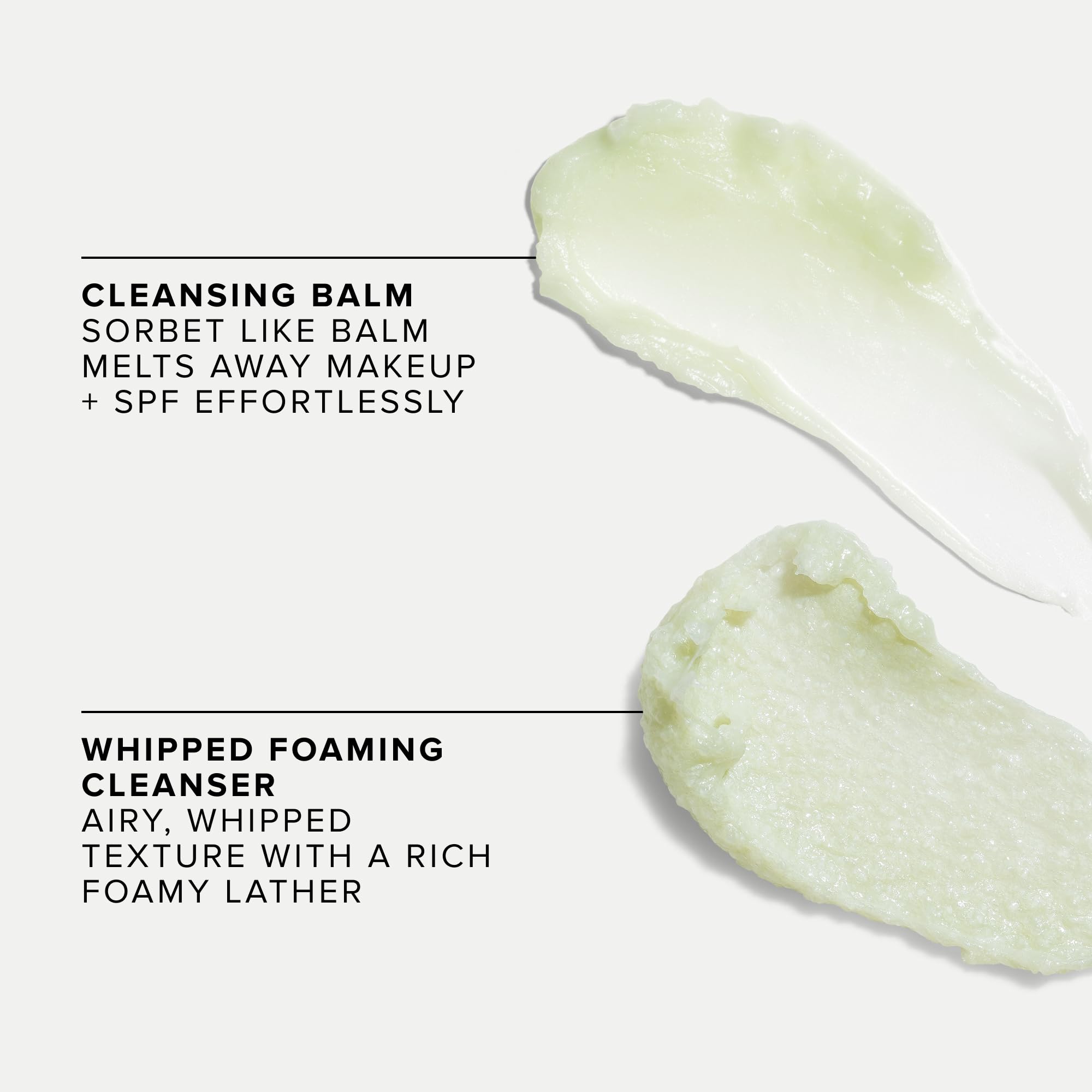 Farmacy Green Clean cleansing balm application demonstrates gentle makeup melt and skin-softening action.