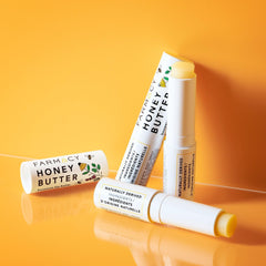 Farmacy Honey Butter honeycomb closeup emphasizing natural humectant and antioxidants.