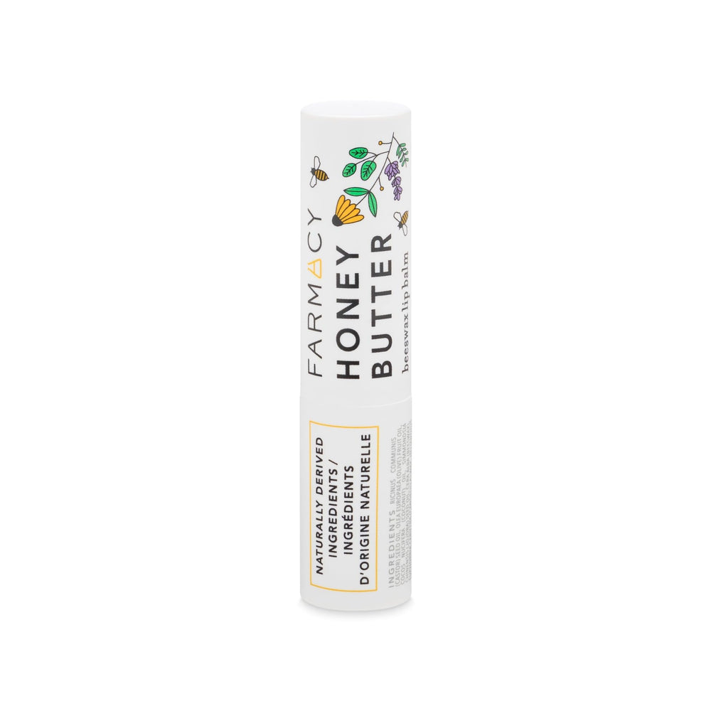 Farmacy Honey Butter lip application detail highlighting smooth lip prep for color.