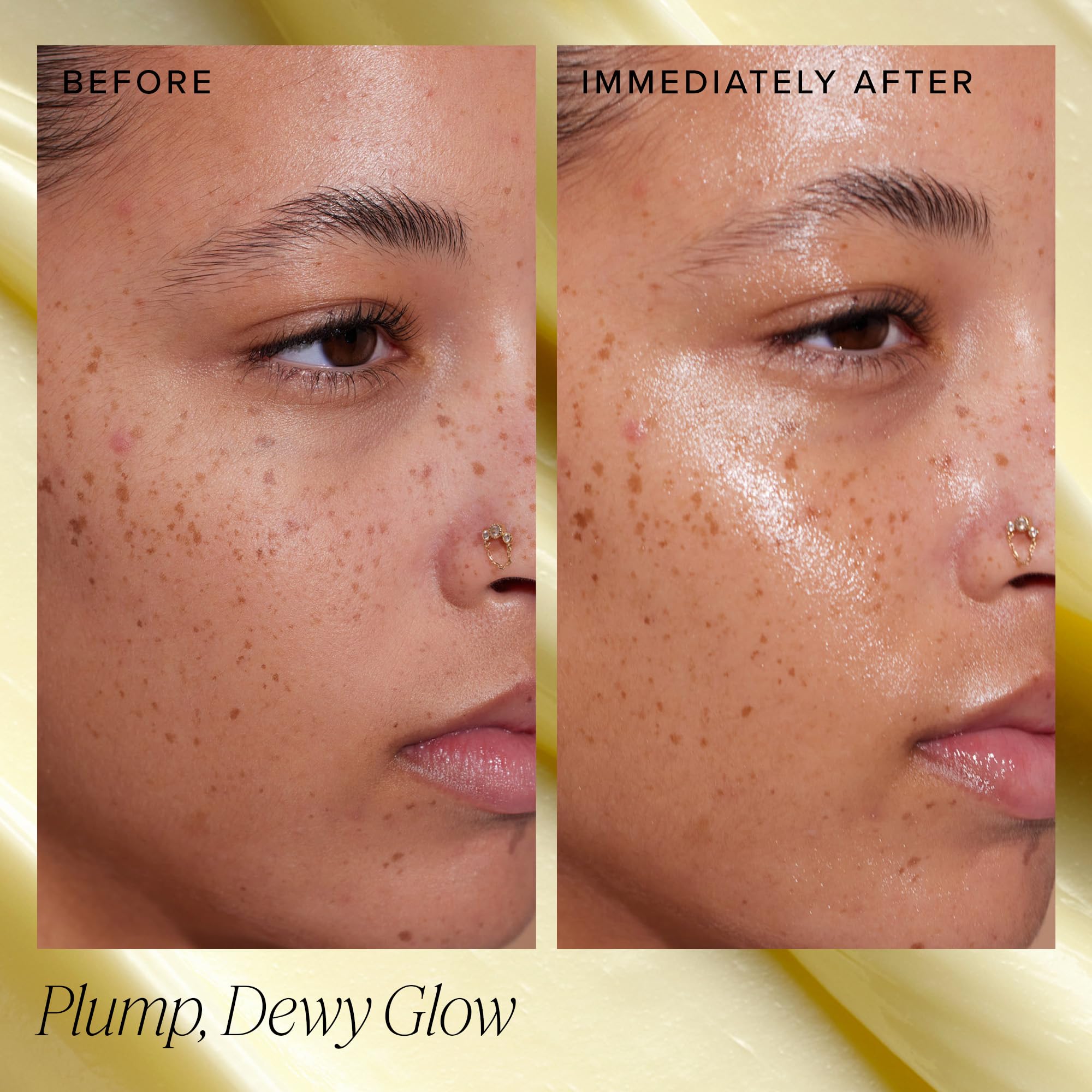 Farmacy application routine shot suggests morning or night skincare for a dewy glow