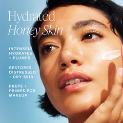 Farmacy Honey Halo bottle pump demonstrates easy, controlled application for daily skin hydration
