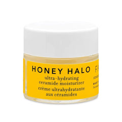 Farmacy Honey Halo ceramide jar closeup highlighting deep hydration for dry skin