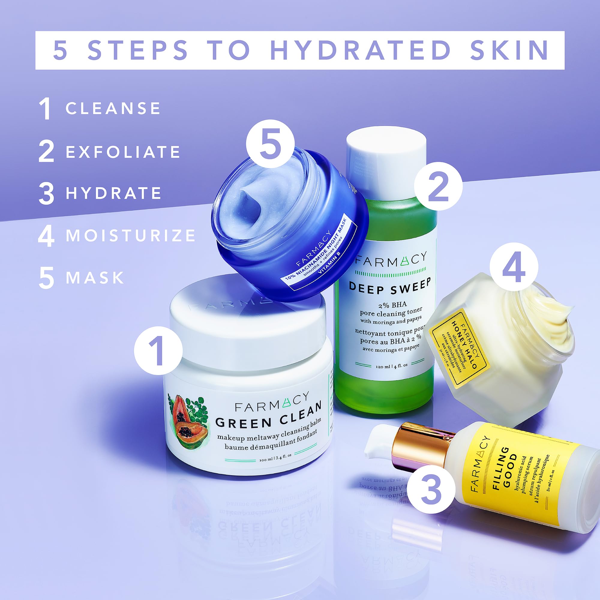 Farmacy Hyaluronic Serum packaging detail shows travel-friendly design and secure seal