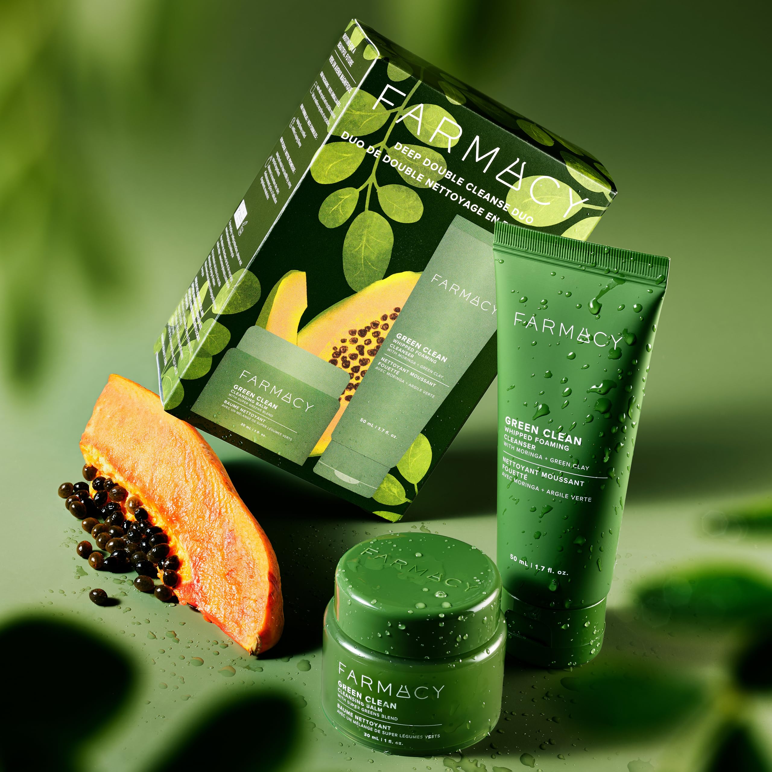 Farmacy Papaya enzyme ingredient image showing gentle exfoliation for pores.