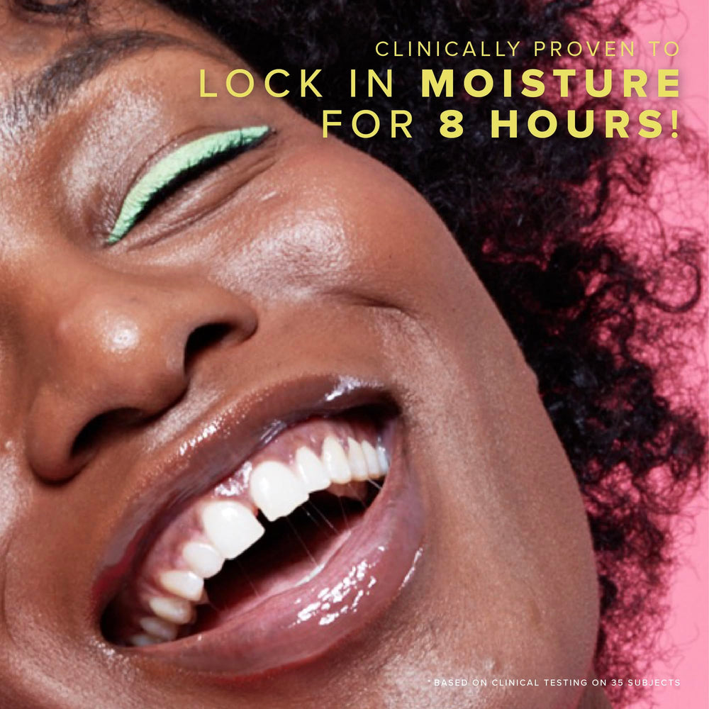 Farmacy Lip Smoothie peptide plumping action—lips appear fuller.